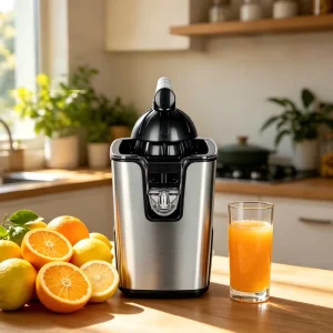 2 Cones Electric Citrus Juicer Waterproof USB Rechargeable Battery Manual Power Detachable Design Household Use