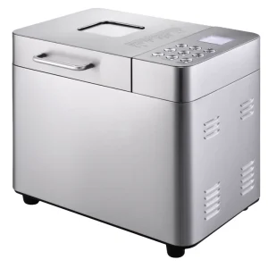 2 LB Electric Stainless Steel Household Bread Maker with 25 Smart Cooking Programs