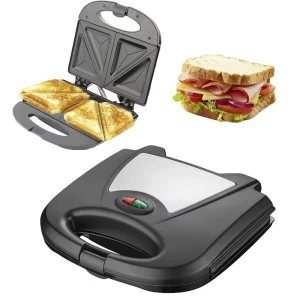 2 Slice Sandwich Maker Automatic Temperature Control Household Electric 3 in 1 Egg Roll Breakfast Grill Waffle Maker