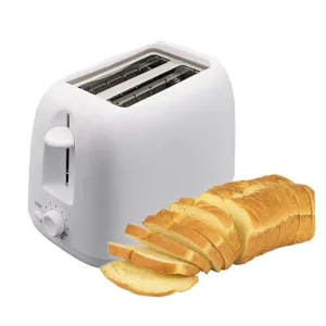 2 Slice Slim Breakfast Sandwich Maker Fast Heating Electric Mini Waffle and Bread Toaster