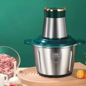 2 Speed 2L/3L/5L Electric Chopper Meat Grinder Household Stainless Steel Multifunctional Processor Slicer for Kitchen