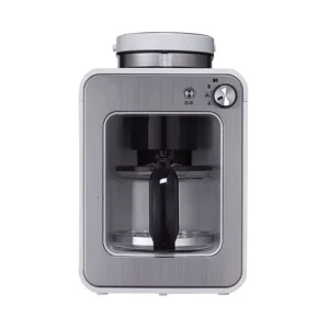 2 in 1 Drip Coffee Maker Grinder Automatic Home Commercial Small Coffee Machine with Coffee Pot Scoop for Flower Tea