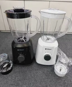 2 in 1 Electric Food Blender 600W High Speed Mixer with 1.5L Unbreakable PC Jar & Dry Grinder