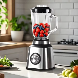2 in 1 Electric Glass 4/6 Blade Juicer Smoothie Maker Baby Food Processor Multifunctional Blender Ice Crusher 2 Speeds Household