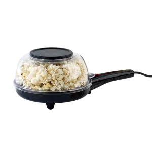 2 in 1 Electric Mini Popcorn and Crepe Maker