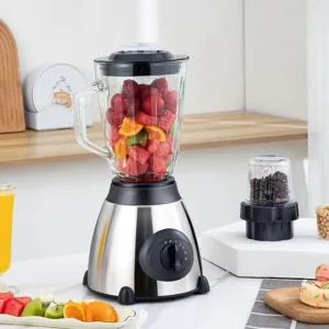 2 in 1 High Speed Blender and Juicer for Kitchen Professional Smoothie Maker with Grinding Function for Food Processing