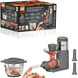 2 in 1 Meat Grinder Multifunctional Food Processor 3L Large Capacity for Home Food Preparation With Compact Vertical Design