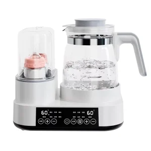 2 in 1 Milk Boiling Electric Kettle with Milk Bottle Sterilizer Dryer Food Steamer and Waterproof