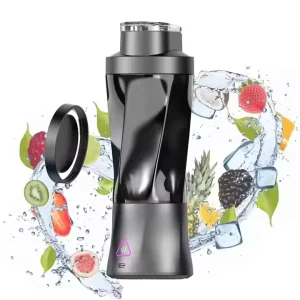 2 in 1 Shaker Bottle & Portable Blender Waterproof Portable Sport Juicer Electric Ice Smoothie Food Blender