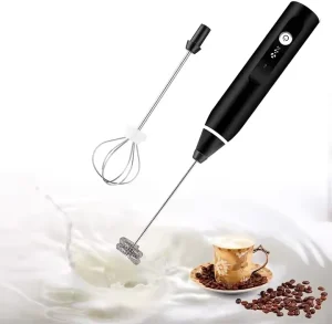 2 in 1 USB Rechargeable Cross-Border Milk Coffee Foam Maker Matcha Whisk Mixer Stirrer Egg Beater Handheld Electric Milk Frother