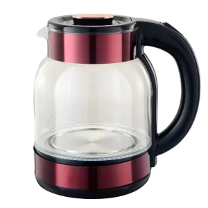 2.0L Blue Colored Glass Electric Water Kettle