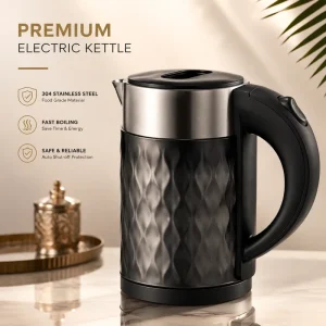 2.0L Electric Kettle 1500W Stainless Steel Fast Boiling Household Cordless Tea Kettle with Safety Protection