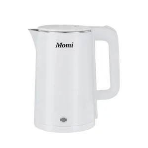 2.0L Electric Kettle Brushed Steel Surface Fast Warm Up Capability Auto Power Down Comfortable Handle for Daily Serving