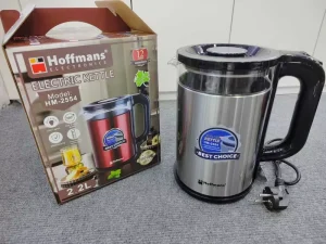 2.2L Stainless Steel Electric Kettle with EU Plug and Automatic Shut-Off Double Wall Insulated Kettle for Africa