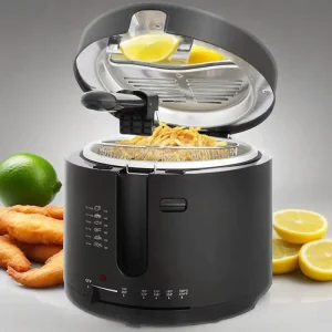 2.5L Electric Deep Fryer for Household Use Includes Frying Basket Budget Friendly Option