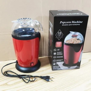 2.5L Electric Mini Plastic Popcorn Maker Quick Heating Air Popper for Home Party for Outdoor Indoor Use