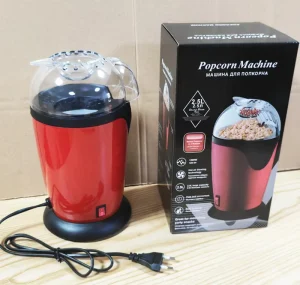 2.5L Electric Quick Heating Popcorn Popper Maker Mini Plastic Popcorn Machine for Home & Party Gift
