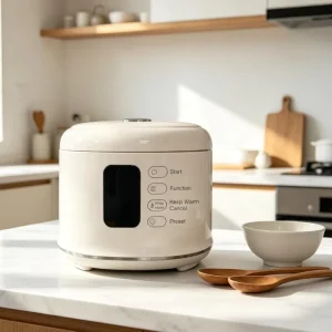 2.5L Electric Rice Cooker Smart Electric Stainless Steel Non stick Pot Inner Liner One Click Lid Opening Touch Control