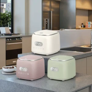 2.5L Mini Low Sugar Rice Cooker with Stainless Steel Inner Pot Portable Intelligent Digital Rice Cooker