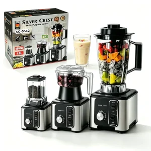 2.6 3.0L 9500W Heavy Duty 3 in 1 Blender 110 220V Wide Voltage Multifunctional Food Processor 5+ Speeds 4 Household Plastic