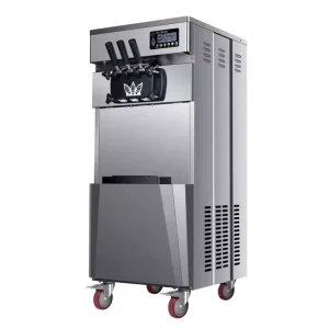 20 28L h 3 Flavor Soft Ice Cream Maker Machine Commercial Soft Serve Ice Cream Machine Food Grade Stainless Steel Fruit Milk