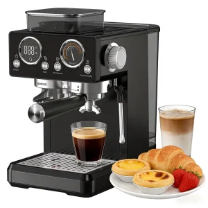 20 Bar Professional Smart Programmable Automatic Stainless Steel Commercial Espresso Coffee Machine Touch Screen Household