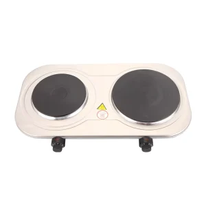 2000W Double Solid Hot Plate Electrical Stove Cooktops Household Appliances 230V White