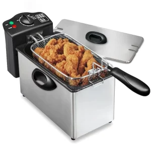2000W Electric Deep Fryer Oil Oven Adjustable Thermostat Fried Chicken Grill French 4L Fries Frying Machine Heating Cooker