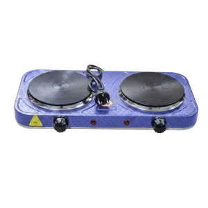 2000W Portable Stainless Steel Electric Hot Plate Warming Tray with Coil Heating for Household & RV Use