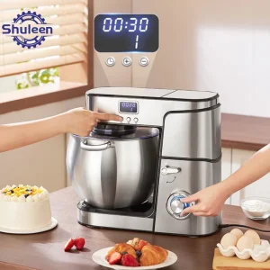 2000W ROHS Compliant Electric Stand Mixer Stainless Steel Bowl Bakeries 12L Food and Dough Kneader Bread Dough Mixer Machine