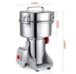 2000g Electric Powder Grinder Spice Grinding Wheat Flour Grinder Machine Dry Food Grinder