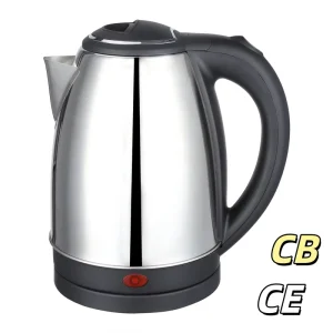 201# Stainless Steel Cordless Electric Kettle Fast Boil Automatic Shut off Boil Dry Protection Temperature Control 1.8L