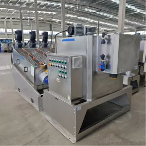 202 Model Screw Sludge Dewatering Machine Stainless Steel Sludge Dehydrator Machine Thicken Solid liquid Separator