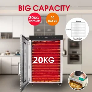 20KG Dehydrator Machine Food Dehydrator for Commercial Use for Home Use Fruit Dehydrator Machine