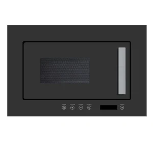 20L 700W Built-in Microwave Oven with Grill Stainless Steel 5 Power Level Timer Cooking End Signal for Home Kitchen MEG501