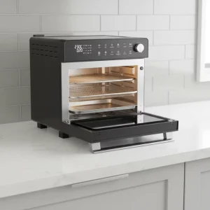 20L Digital Control Electric Gas Oven Multifunctional Air Fryer Steam Bake Rotisserie Household Hotel Use Toaster Toast Warm