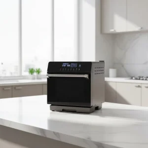 20L Electric Convection Oven Air Fryer Multi-Control Panel Stainless Steel Bake Toast Warm Household App-Controlled