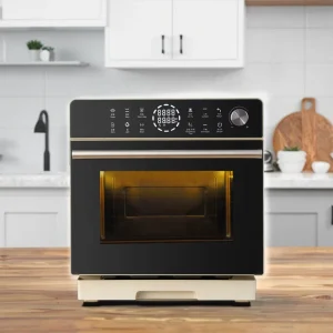 20L Electric Convection Oven Air Fryer Pure Steam 304 Stainless Steel Digital Touch Control App Controlled Bake Outdoor