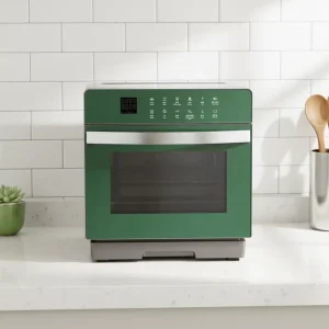 20L Electric Oven Air Fryer Pure Steam Stainless Steel Multi Control Panel Bake Toast Warm Functions for Household Use