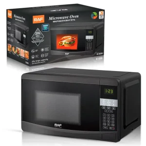 20L Large Capacity Home Electric Fast Heating Intelligent Thawing Digital Black Glass Microwave Oven