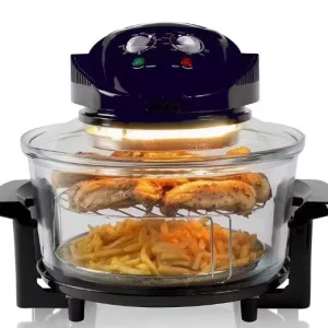 20L Light Wave Oven High Power High Temperature Resistant Visible Glass Air Fryer Timing Temperature Control for Home