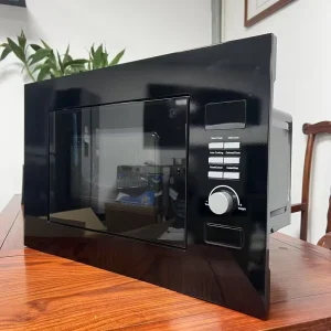 20L Stainless Steel Built-In Microwave Oven Household Embedded Integrated Electric Power Source Class Energy Black Color