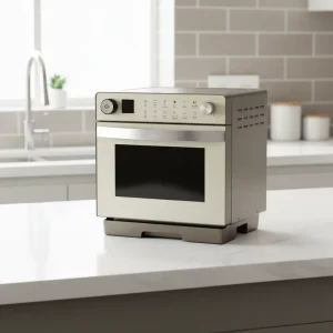 20L Stainless Steel Electric Oven Air Fryer Pure Steam Multi Control Panel App Controlled Energy Saving for Household