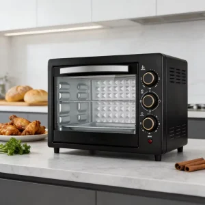 20L Stainless Steel Pizza Oven Electric Multi Purpose Baking and Toasting with Observation Window for Home Kitchen