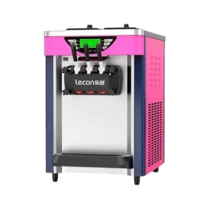 20L Tabletop Soft Ice Cream Machine Stainless Steel Electric Self Serve Automatic 2 in 1 Ice Cream Maker