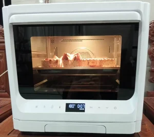 20L Toxin-free 3-in-1 Air Fryer and Steam-infused Toaster Family-sized 2000W Countertop Design Baking Charola