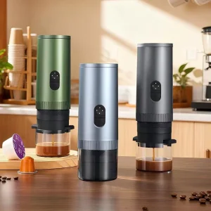 20bar Mini Portable Coffee Maker Espresso Machine With USB 3 In 1 Car Coffee Maker Self heating Ground Coffee & Capsule (NS&DG)