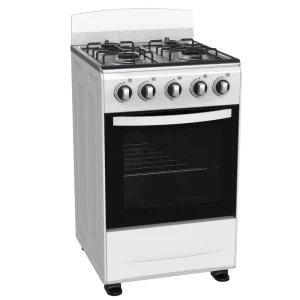 20inch Freestanding Gas/Electric Traditional Oven 4 Burners Manual Ignition 55L Capacity Double Glass Door Restaurant Household