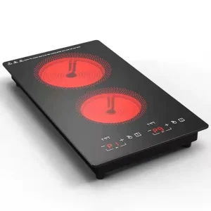 220/110V Double-Head Electric Ceramic Stove Embedded Induction Cooker Vertical Full-Plate Built-in for Frying