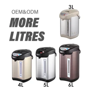 220V 3.0L 304 Stainless Steel Thermo Pot Electric Air Pot Thermos Kettle Auto Pump Dispense for Commercial
